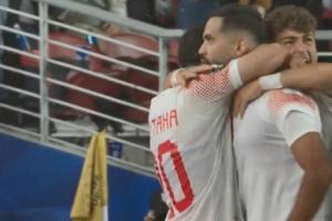 约旦世界杯历史首球！乌勒万左路一条龙破门，约旦1-1扳平奥地利